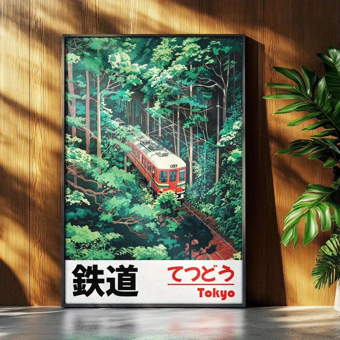 Home Decor Japandi - Retro Japanese Landscape Canvas Printing Asian