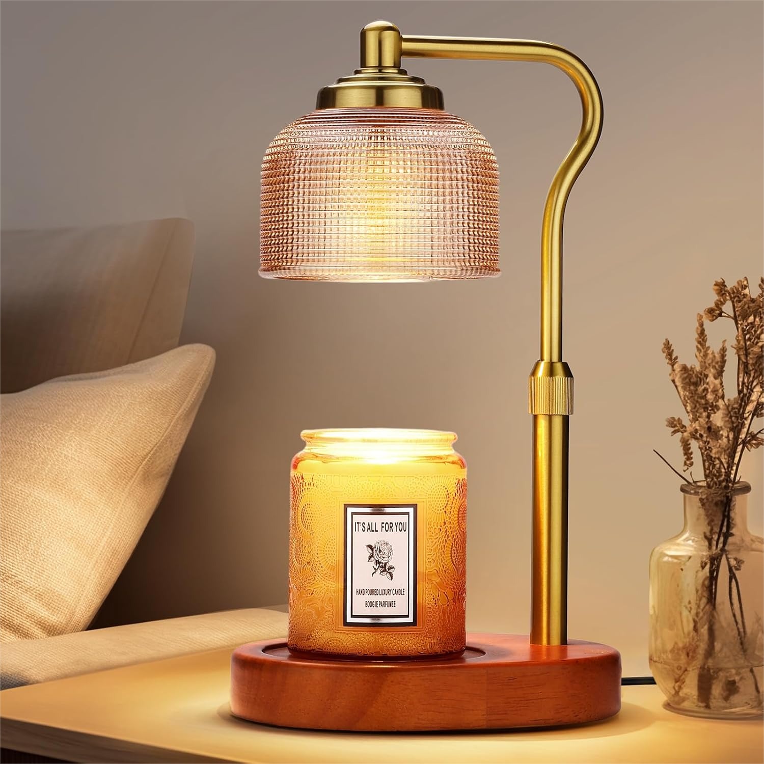 Home Decor Gold - Candle Warmer Lamp With Timer Dimmable