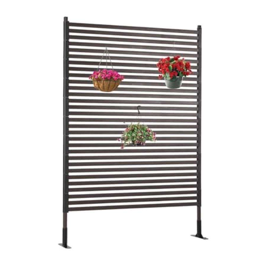 H&M Home Decor - Freestanding Metal Outdoor Privacy Screen 4