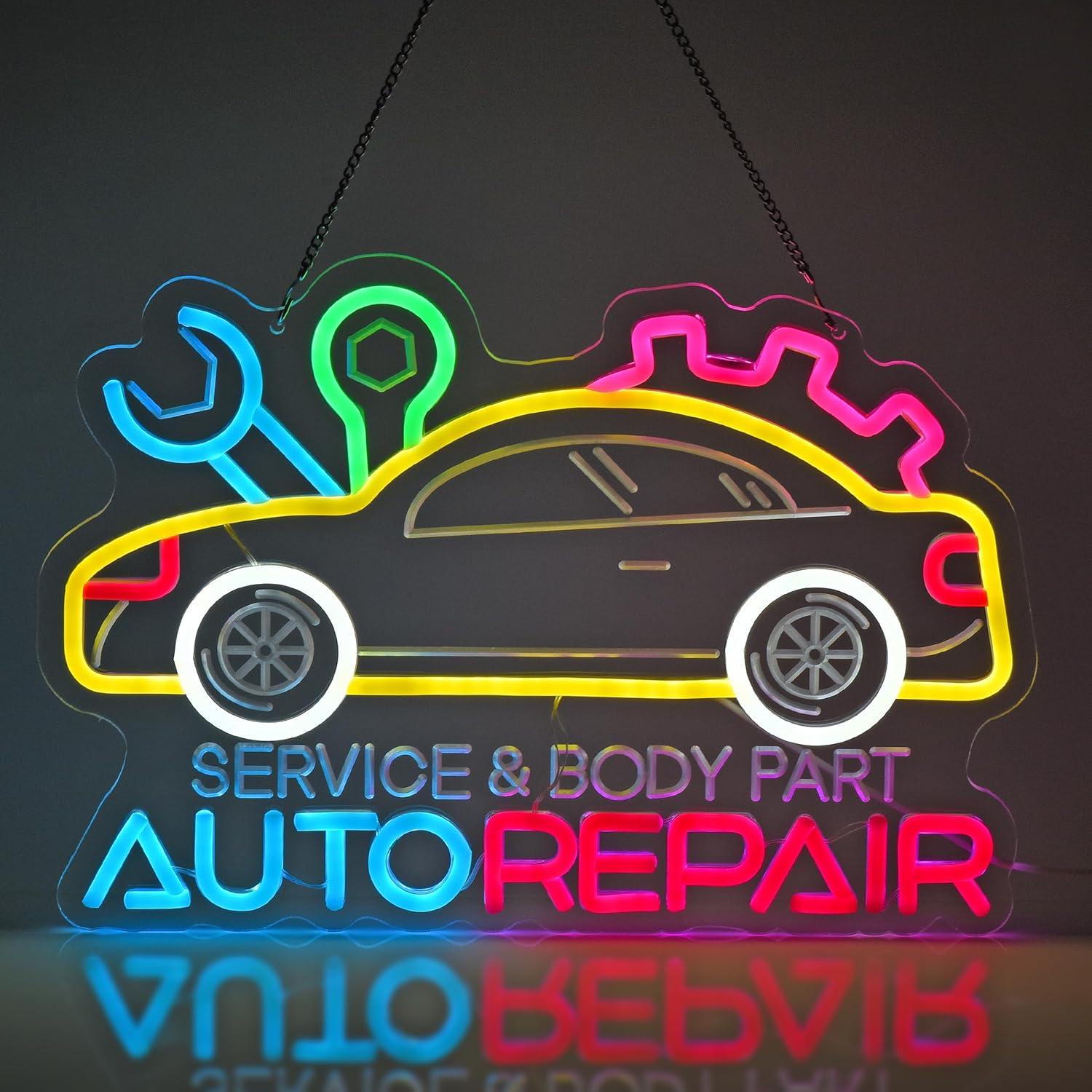 Home Decor Wall Art - Auto Repair Neon Sign Neon Light