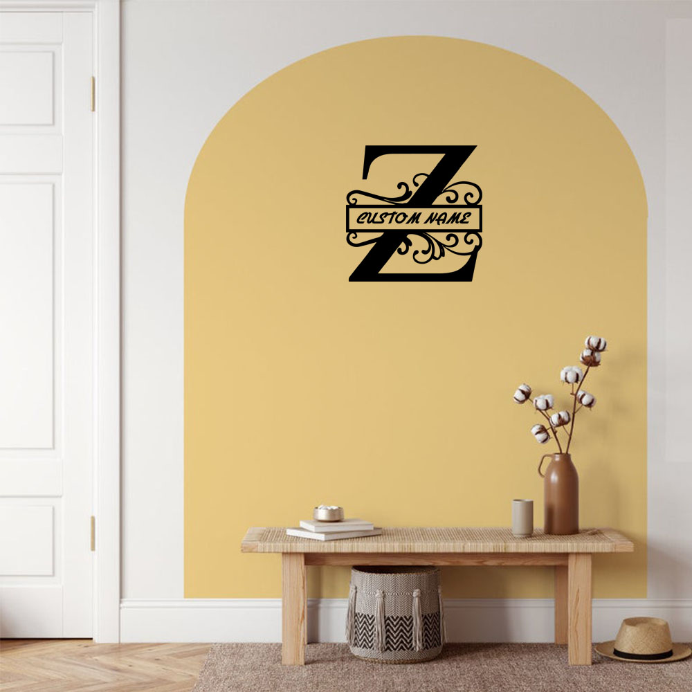 Home Decor Wall Stickers - 1PC Colorful Letter Z Customizable Text