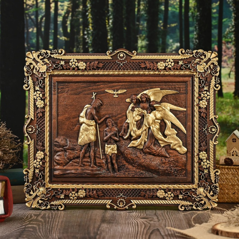 Handcrafted Wooden Relief Wall - Home Decor Wall Art reseña y precio