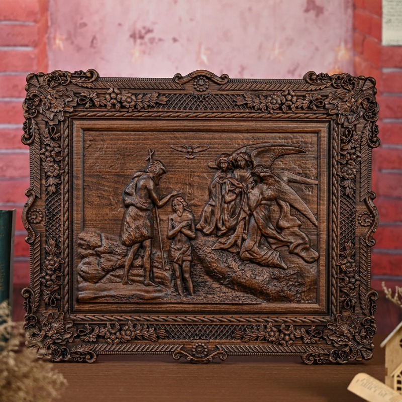 Handcrafted Wooden Relief Wall - Home Decor Wall Art reseña y precio