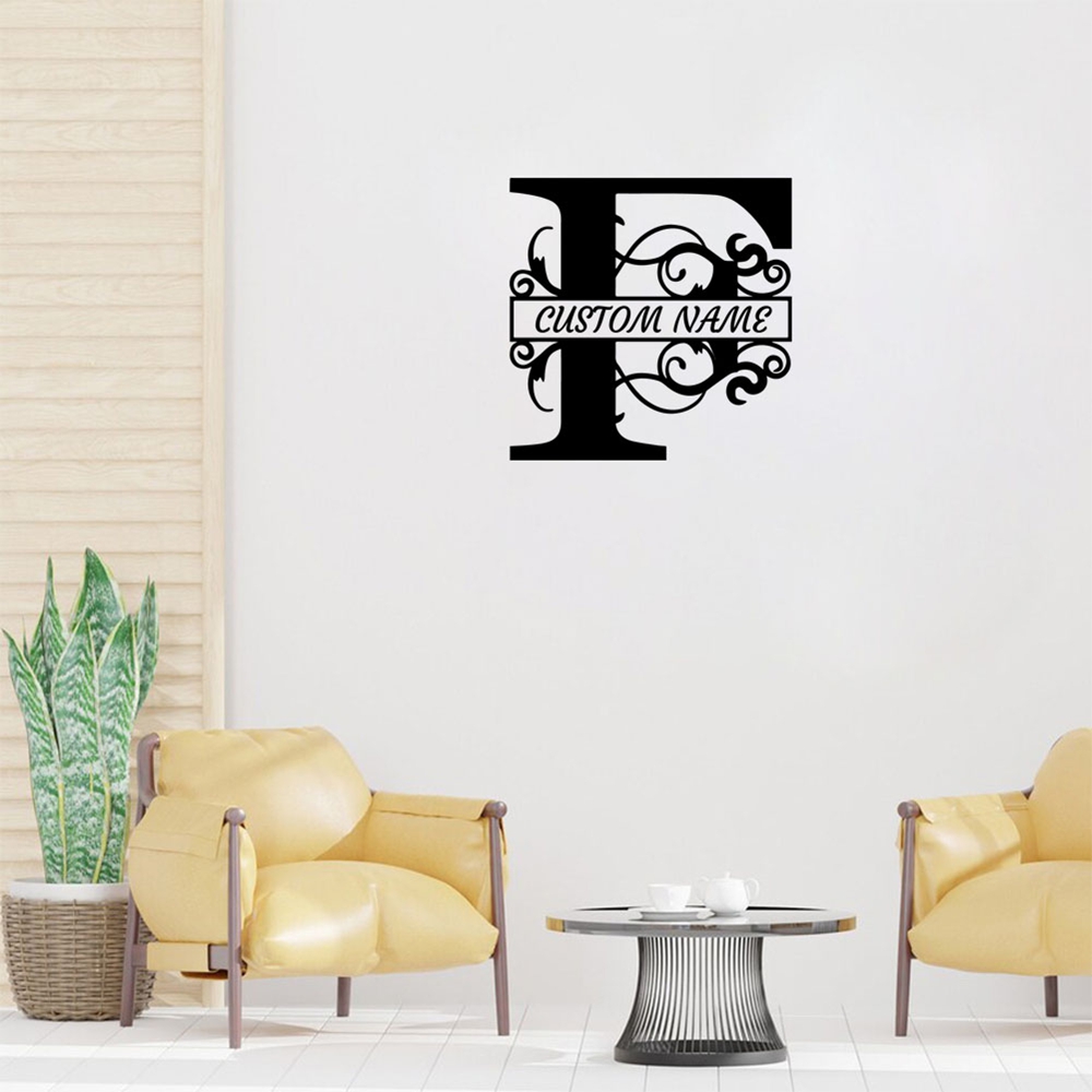 1PC Creative Letter F Customiz - Home Decor Wall Stickers reseña y precio