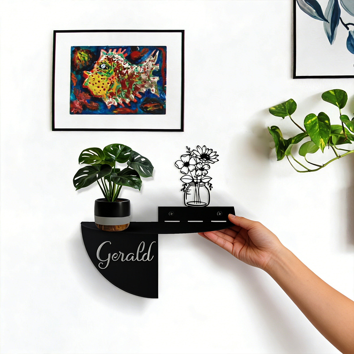 Custom Name Rural style flower - Home Decor Wall Art reseña y precio
