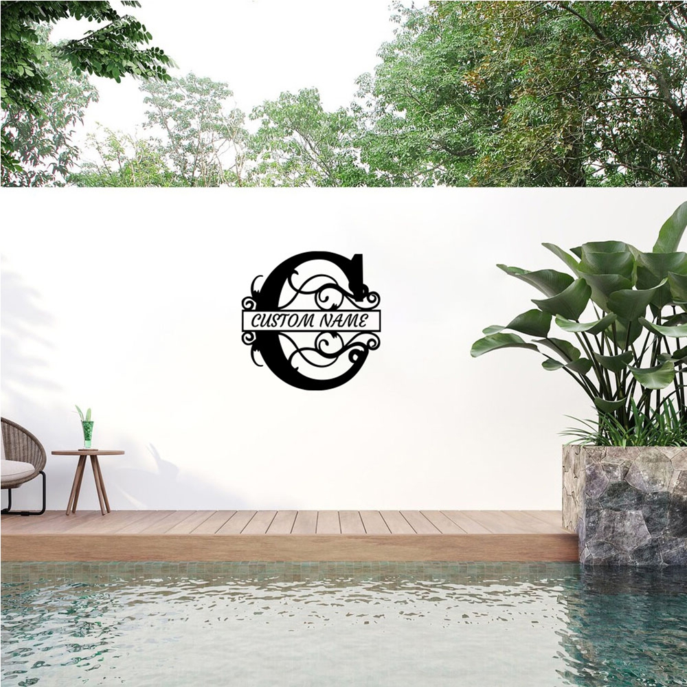 1PC Colorful Letter C Custom N - Home Decor Wall Stickers reseña y precio