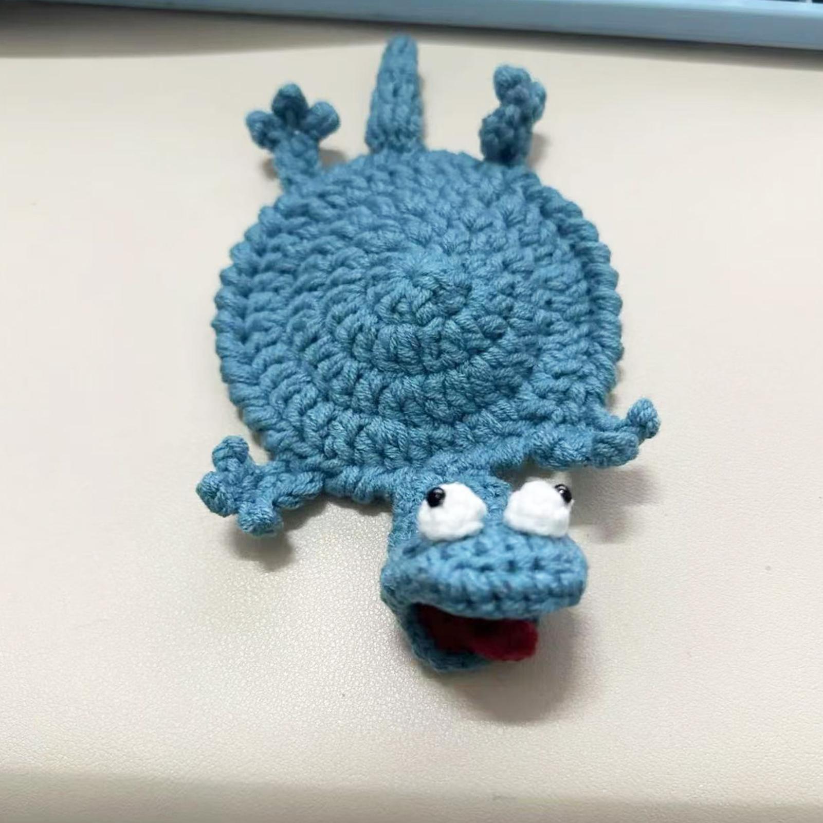 Lizard Shape Crochet Coaster Y - Yarn Home Decor reseña y precio