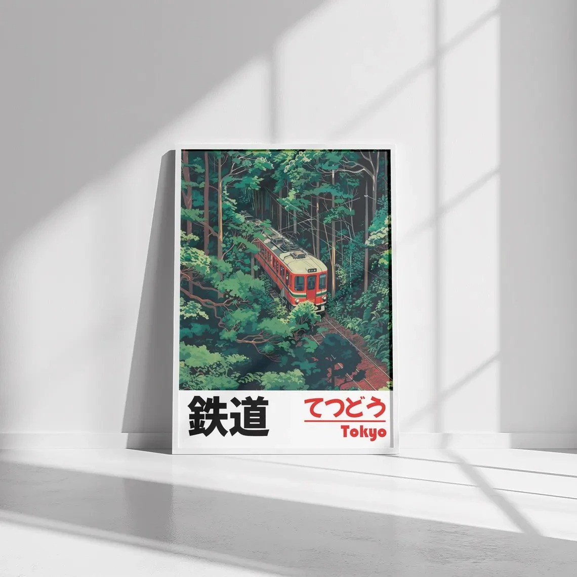 Retro Japanese Landscape Canva - Home Decor Japandi reseña y precio