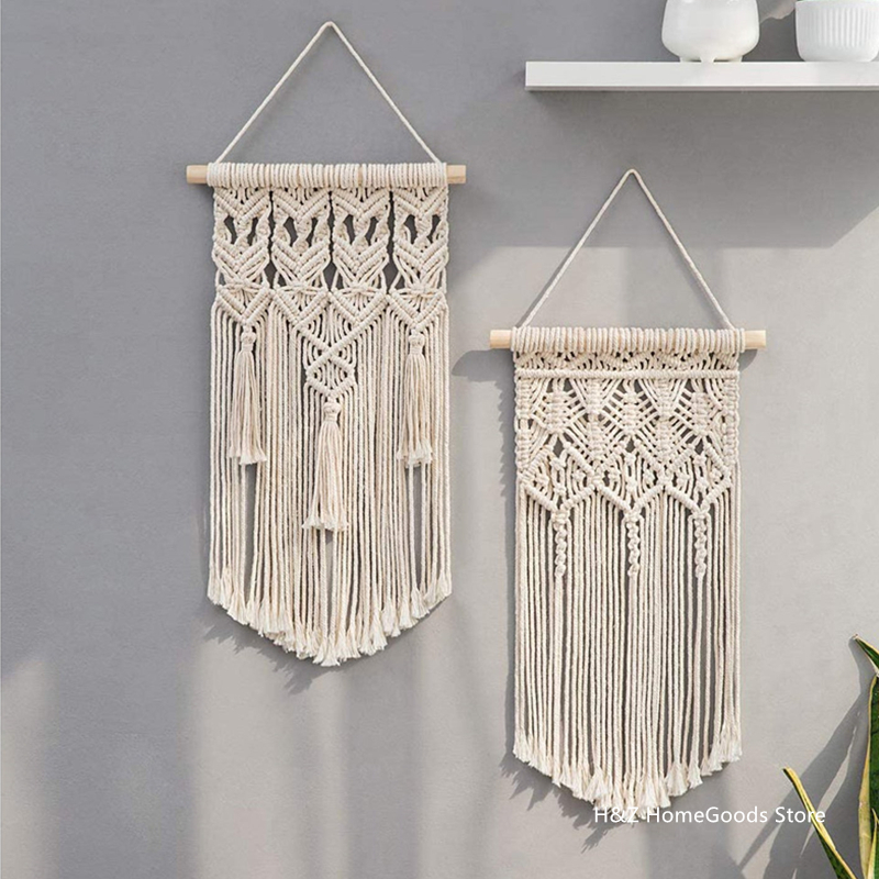 Hot Macrame Wall Hanging Tapes - Yarn Home Decor reseña y precio