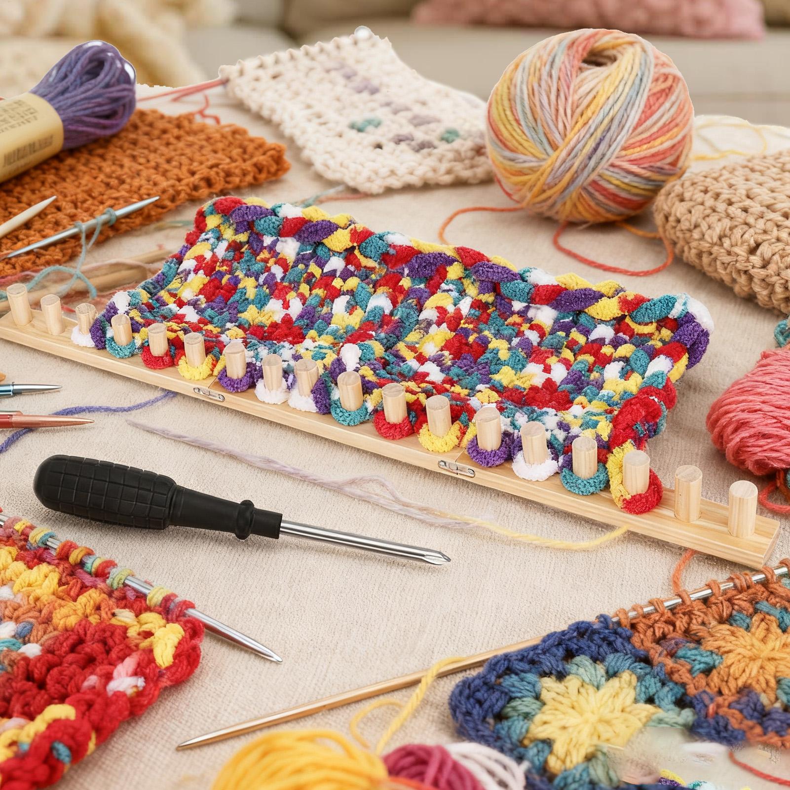 Knitting Loom 35 Inch Wood Chu - Yarn Home Decor reseña y precio