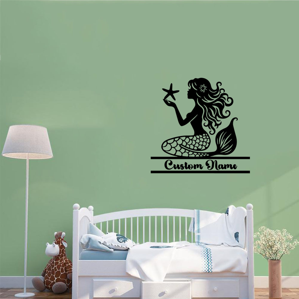1PC NEW Mermaid Personalized T - Home Decor Wall Stickers reseña y precio