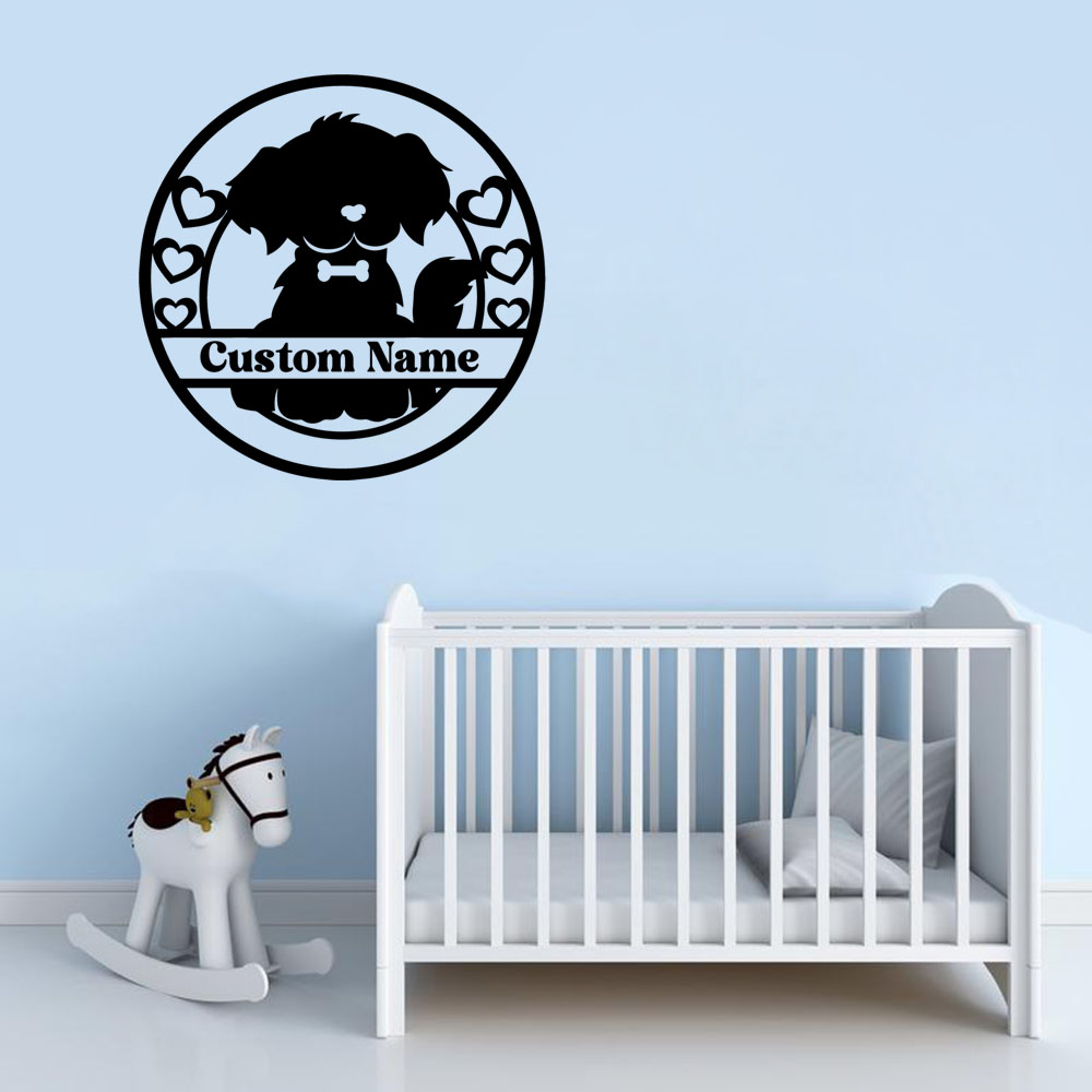 1PC Cool Dog Personalized Text - Home Decor Wall Stickers reseña y precio