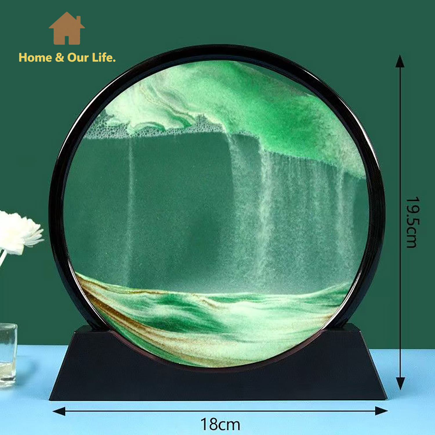 3D Dynamic Flowing Sand Art: U - Yarn Home Decor reseña y precio