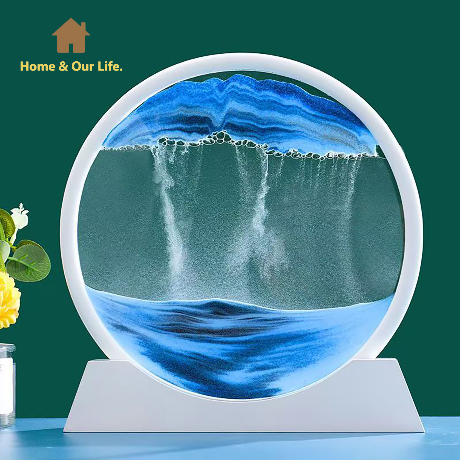3D Dynamic Flowing Sand Art: U - Yarn Home Decor reseña y precio