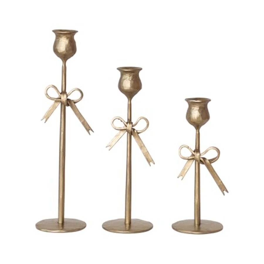 3-Piece Hand-Forged Bow Shaped - Home Decor Gold reseña y precio