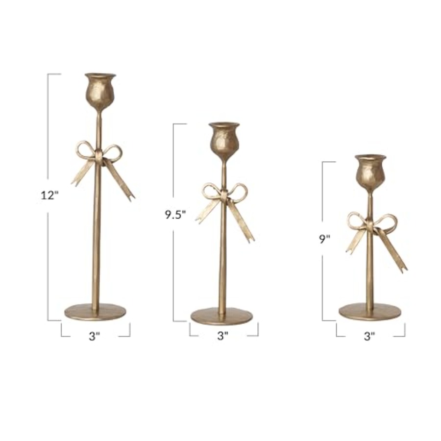 3-Piece Hand-Forged Bow Shaped - Home Decor Gold reseña y precio