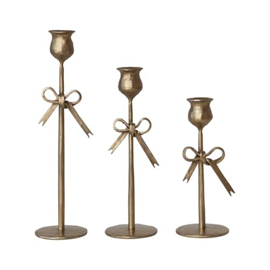 3-Piece Hand-Forged Bow Shaped - Home Decor Gold reseña y precio