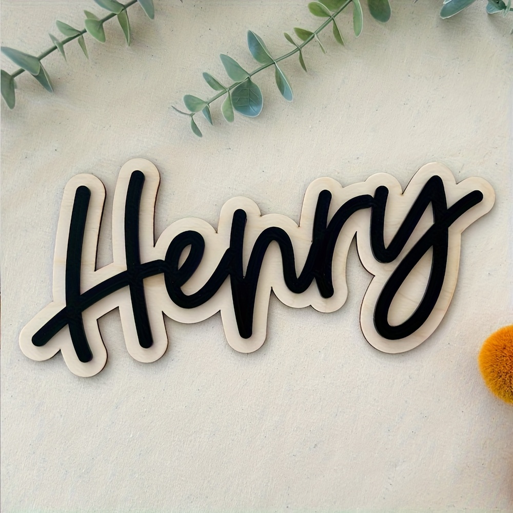 Personalized Double-Layered Wo - Home Decor Wall Art reseña y precio