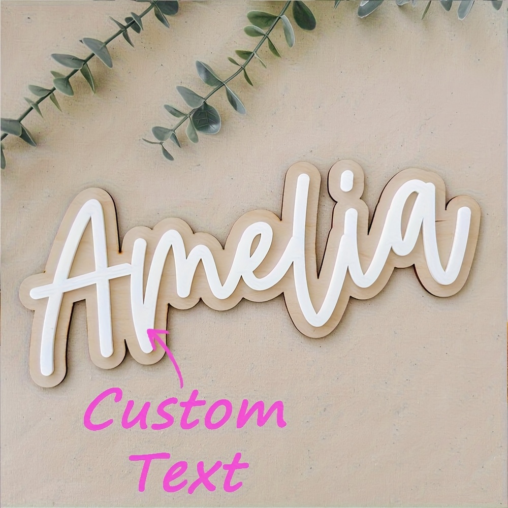 Personalized Double-Layered Wo - Home Decor Wall Art reseña y precio