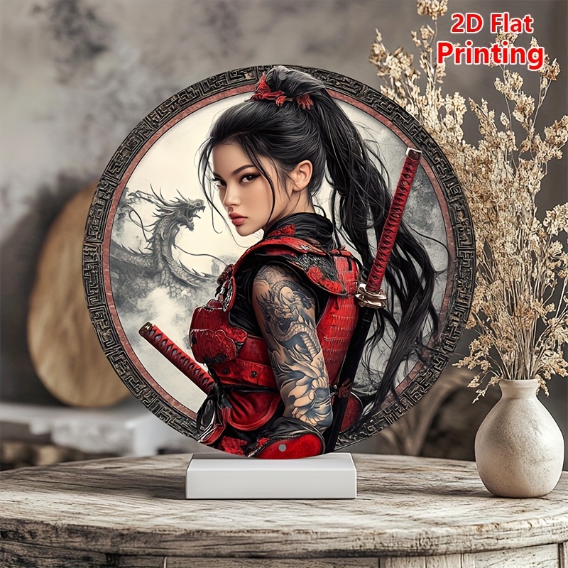 1pc, 2D Flat Round  Vintage Ja - Home Decor Japandi reseña y precio