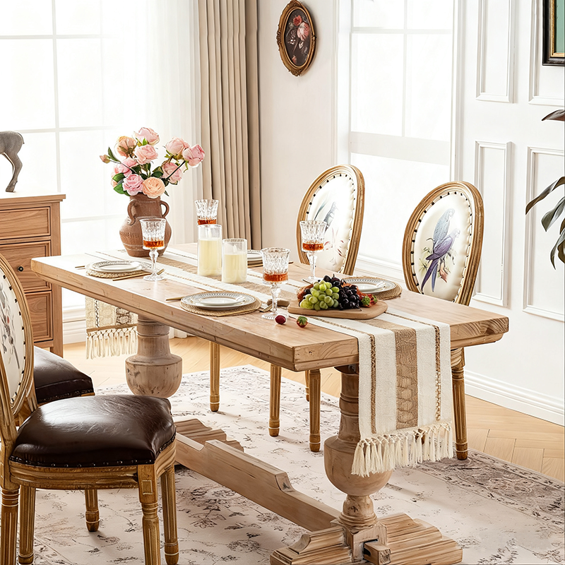 4/6/8 Sets Boho Dining Table D - Linen Table Runner reseña y precio