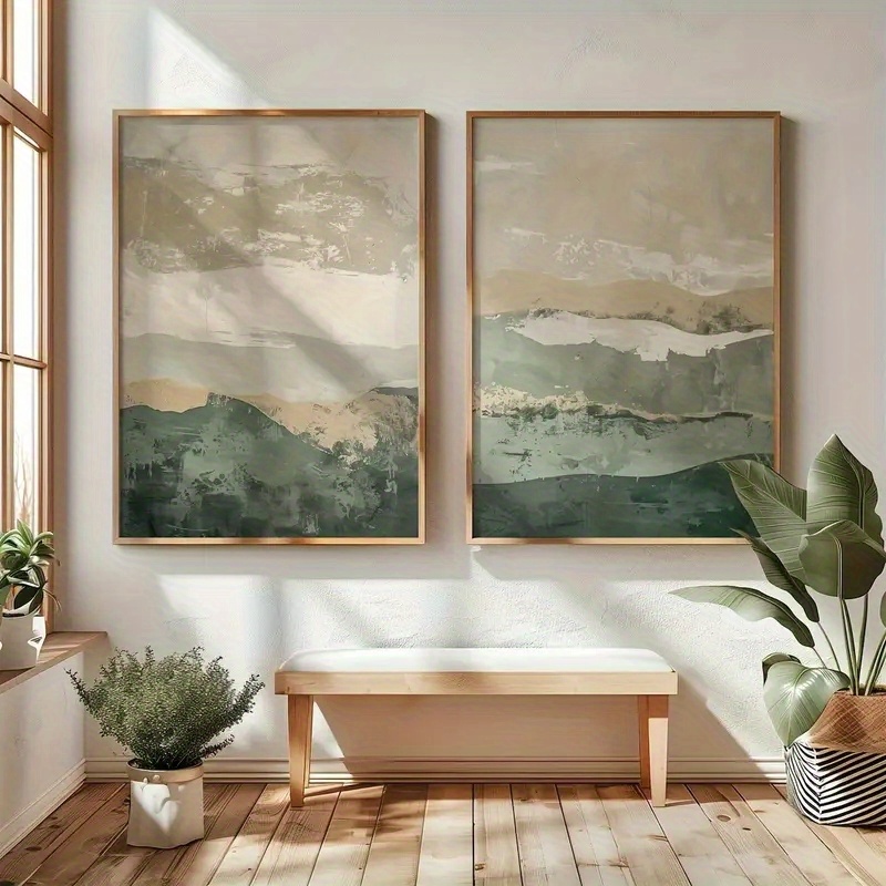 2pcs/set Wabi Sabi Abstract Ge - Home Decor Japandi reseña y precio