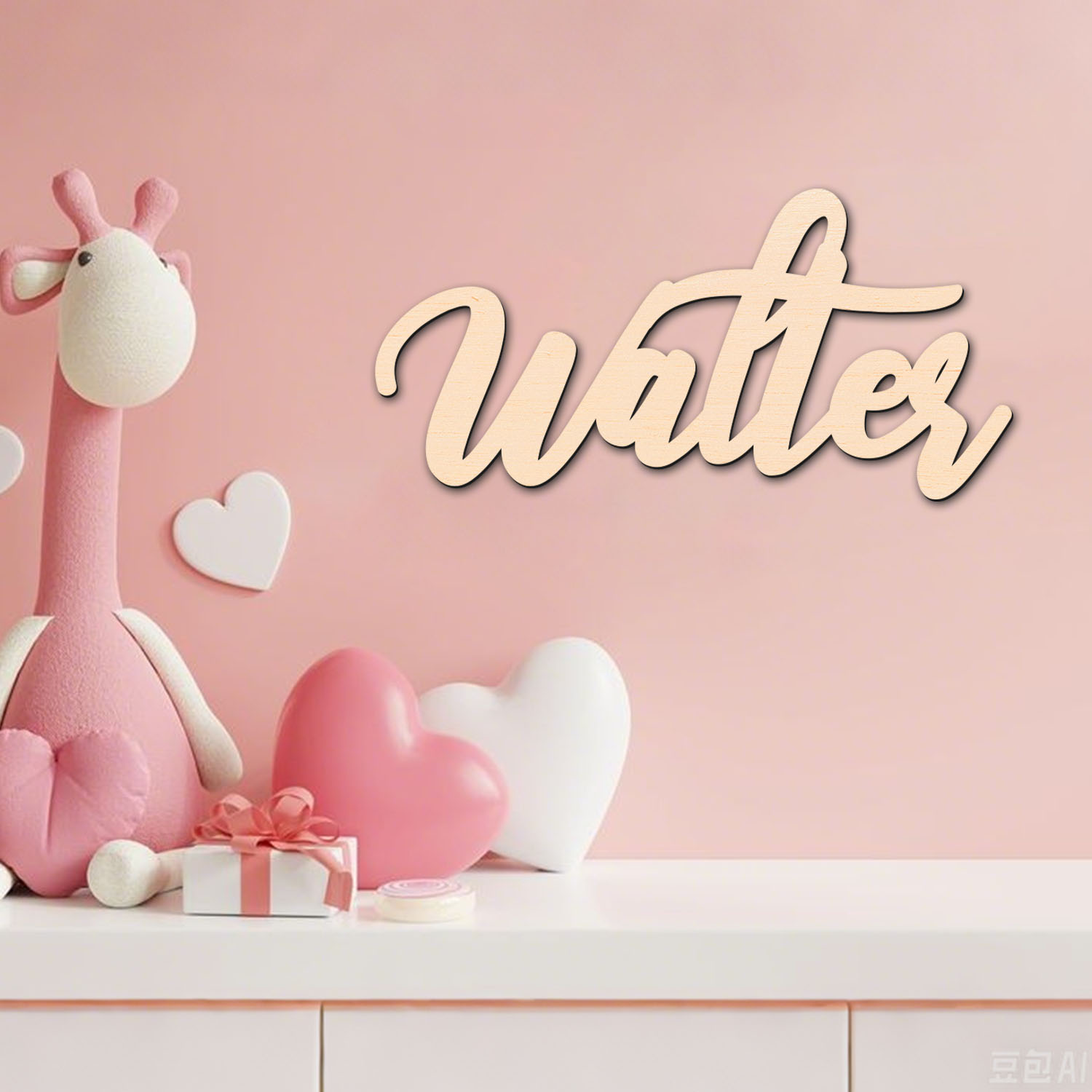 1pc Personalized Wooden Name S - Home Decor Wall Art reseña y precio