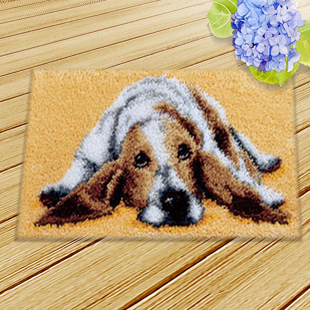 Handmade Latch Hook Rug Canvas - Yarn Home Decor reseña y precio