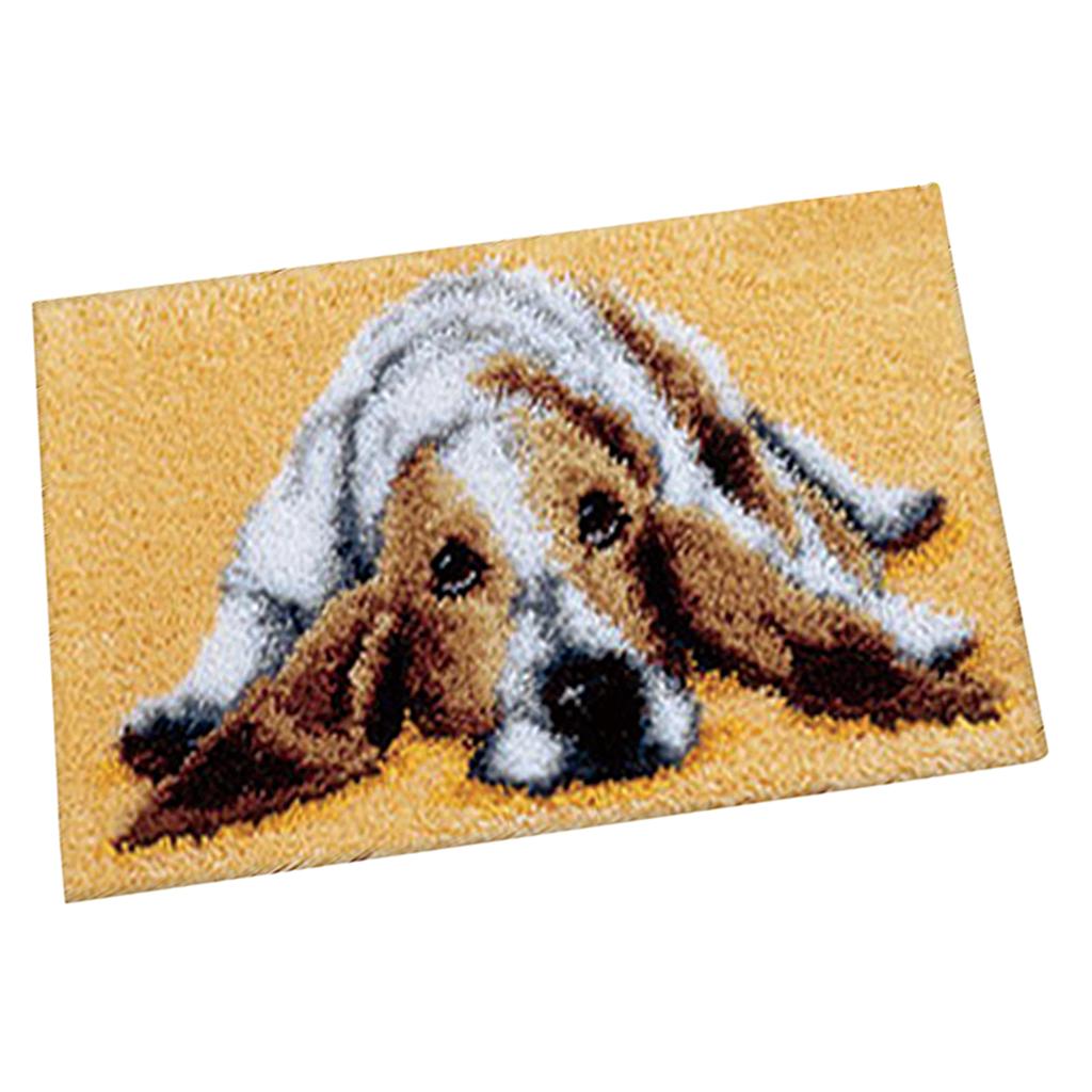 Handmade Latch Hook Rug Canvas - Yarn Home Decor reseña y precio