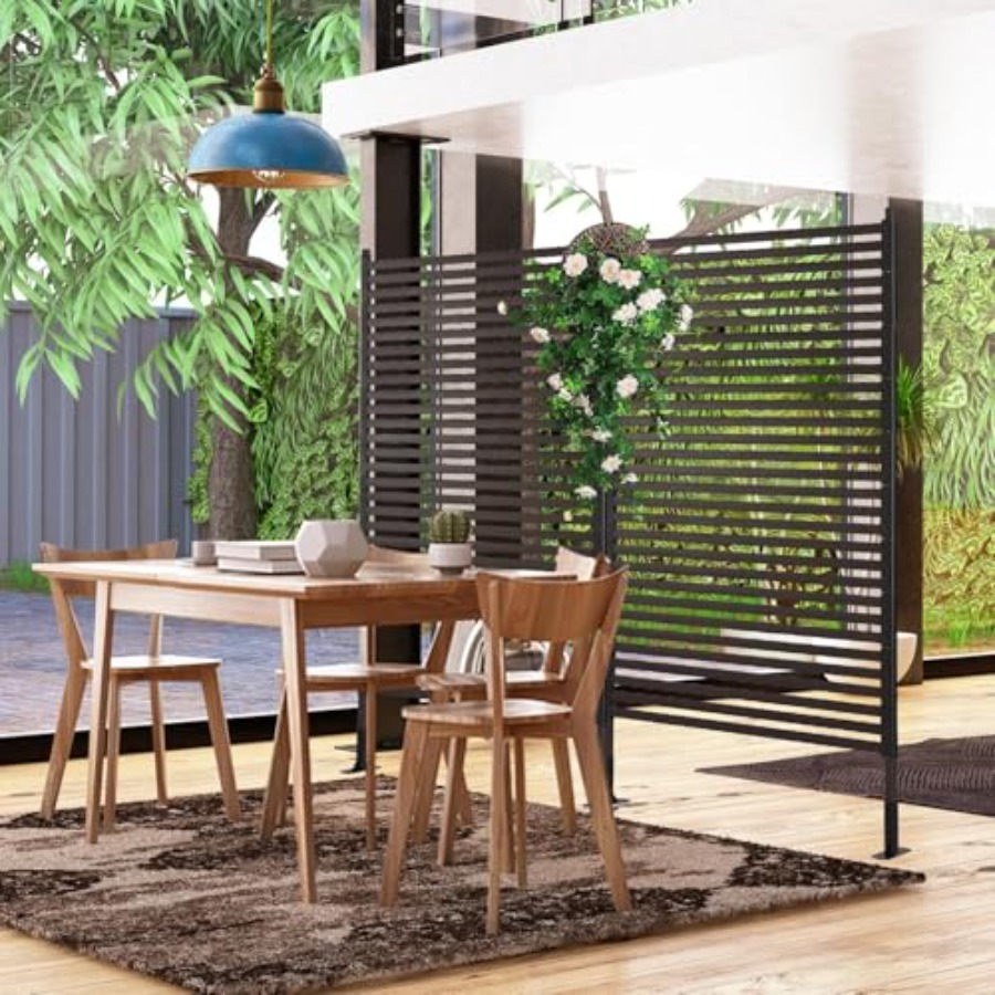 Freestanding Metal Outdoor Pri - H&M Home Decor reseña y precio