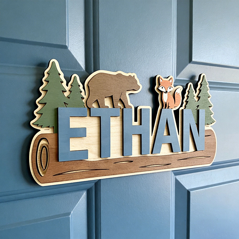Woodland Forest Animal Persona - Home Decor Wall Art reseña y precio