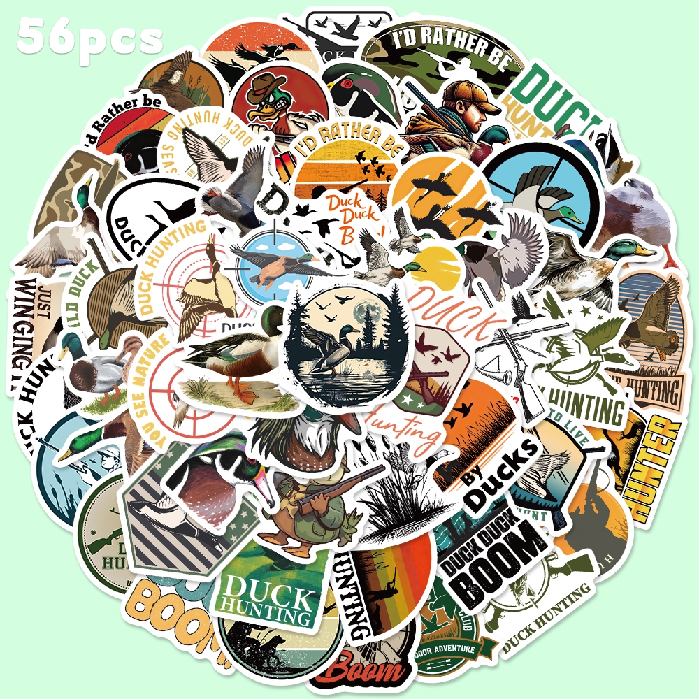 56pcs Duck Hunting Sticker For - Home Decor Wall Panels reseña y precio