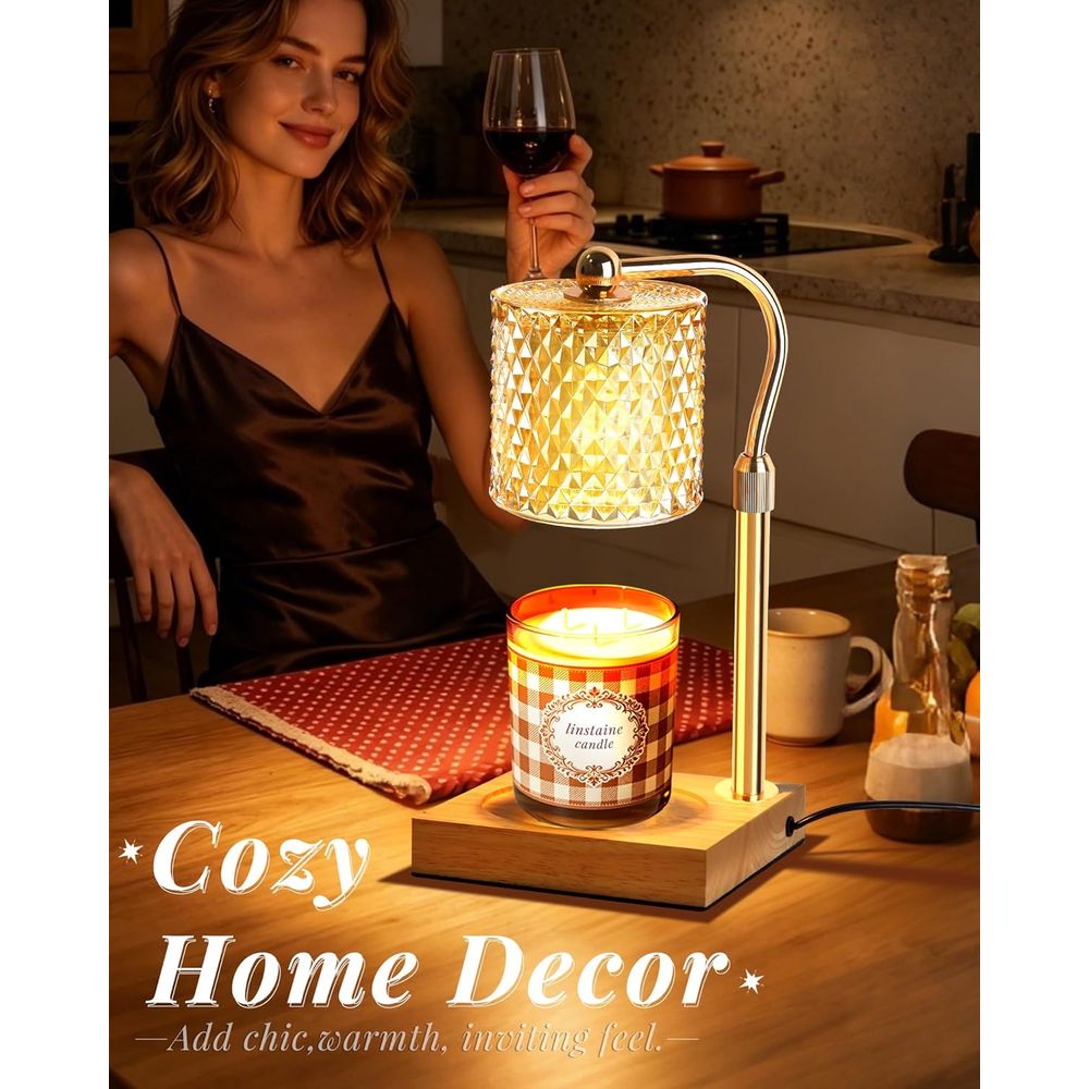 Adjustable Height Candle Warme - Home Decor Gold reseña y precio