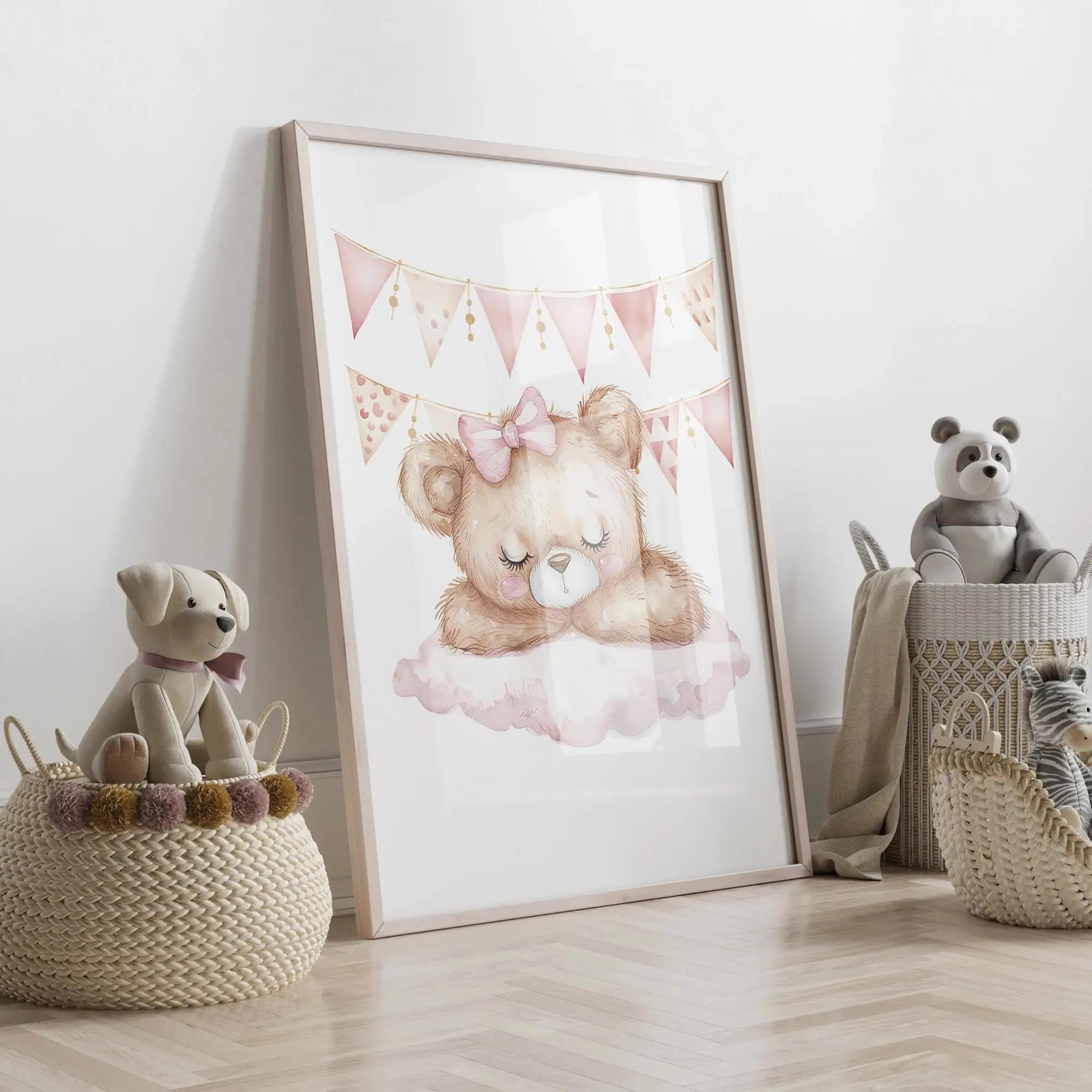 Pink Dream Bear Carousel Tent  - Home Decor On Wall reseña y precio