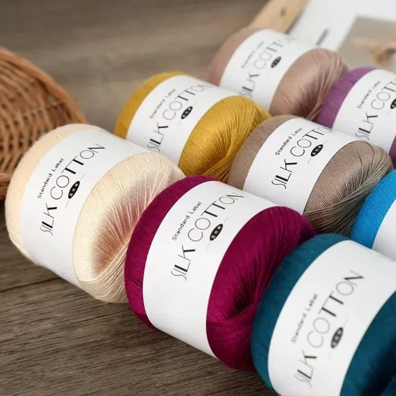 50g/PC Silk Lace Cotton Milk C - Yarn Home Decor reseña y precio