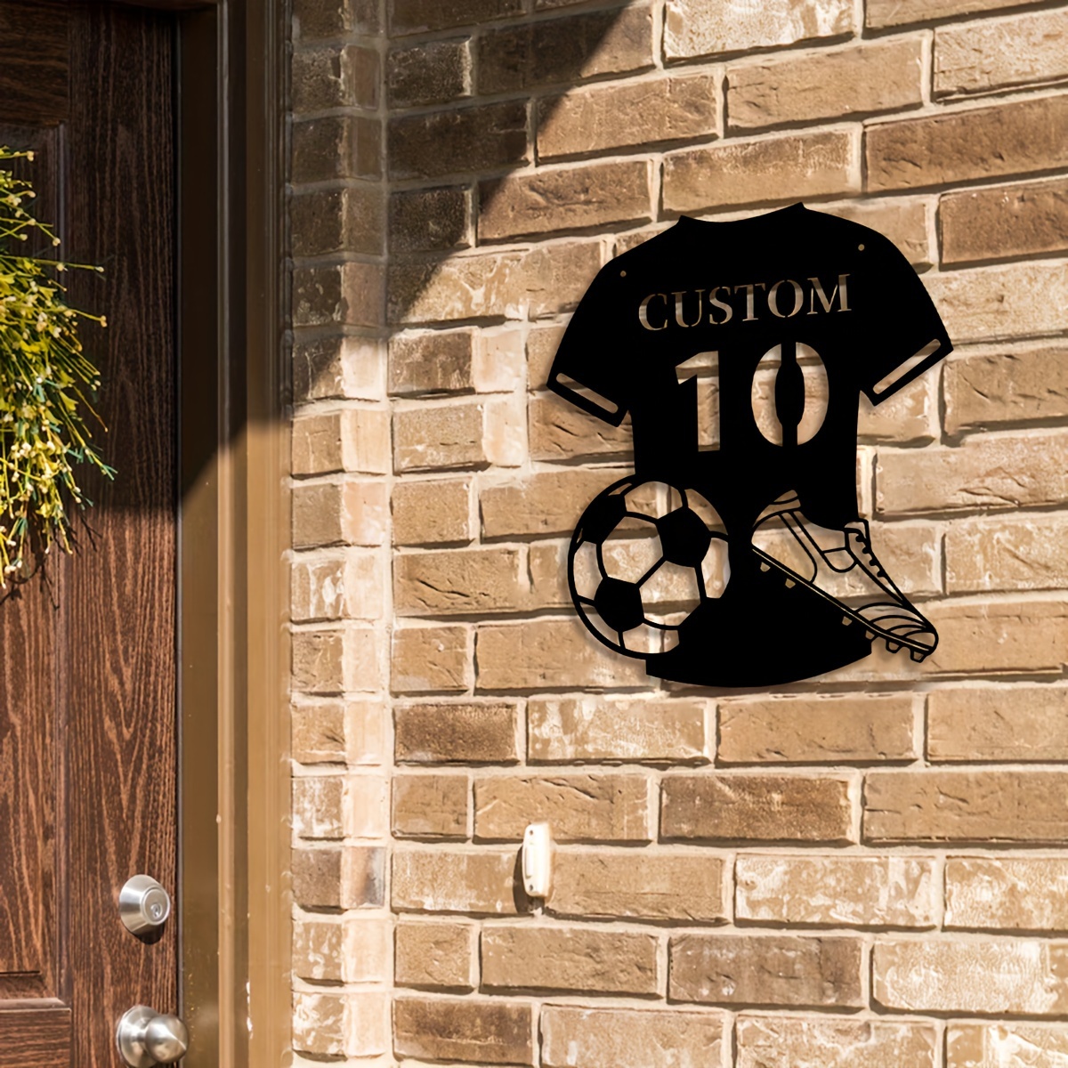 Custom Metal Soccer Jersey Sig - Home Decor On Wall reseña y precio