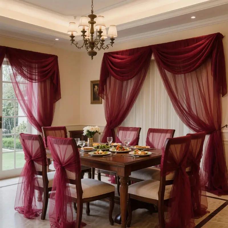 DIY Decoration Tulle Arch Drap - Linen Table Runner reseña y precio