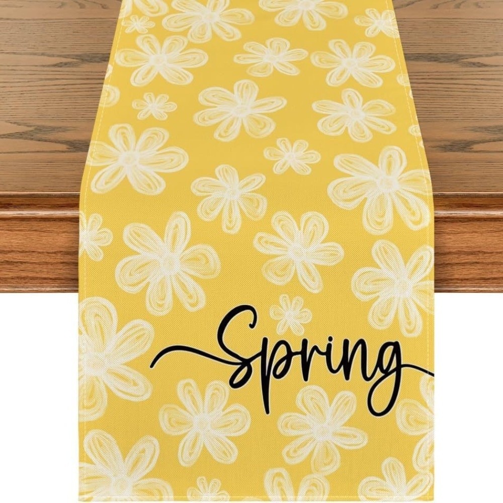 Elegant Fresh Style Dinning Ta - Linen Table Runner reseña y precio