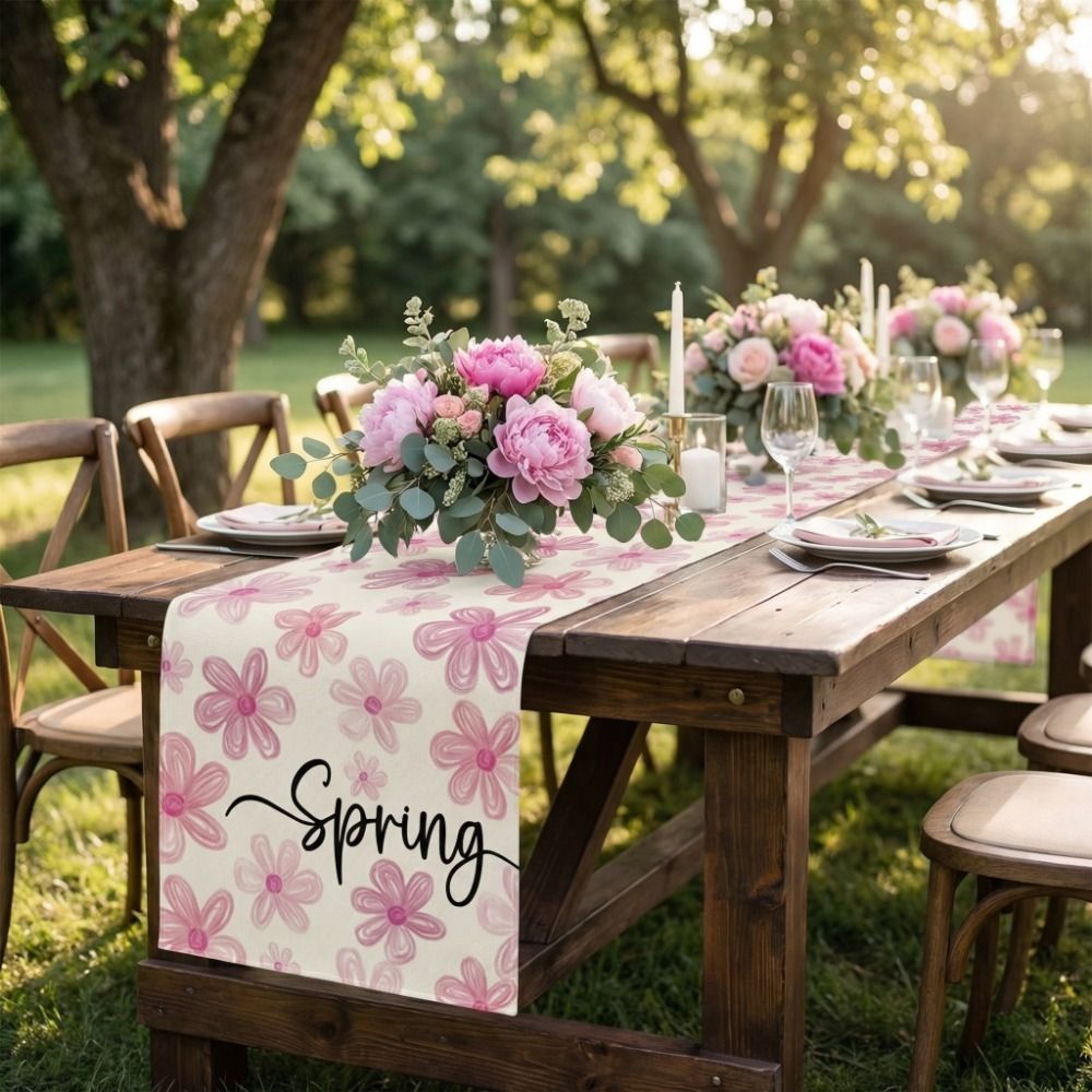 Elegant Fresh Style Dinning Ta - Linen Table Runner reseña y precio