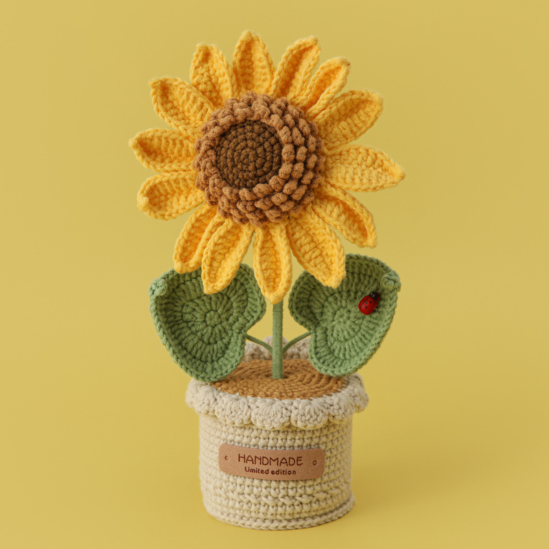Creative Woven Large Sunflower - Yarn Home Decor reseña y precio