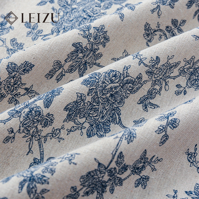 0.5/1/2 Yard Cotton Linen Blue - Linen Table Runner reseña y precio