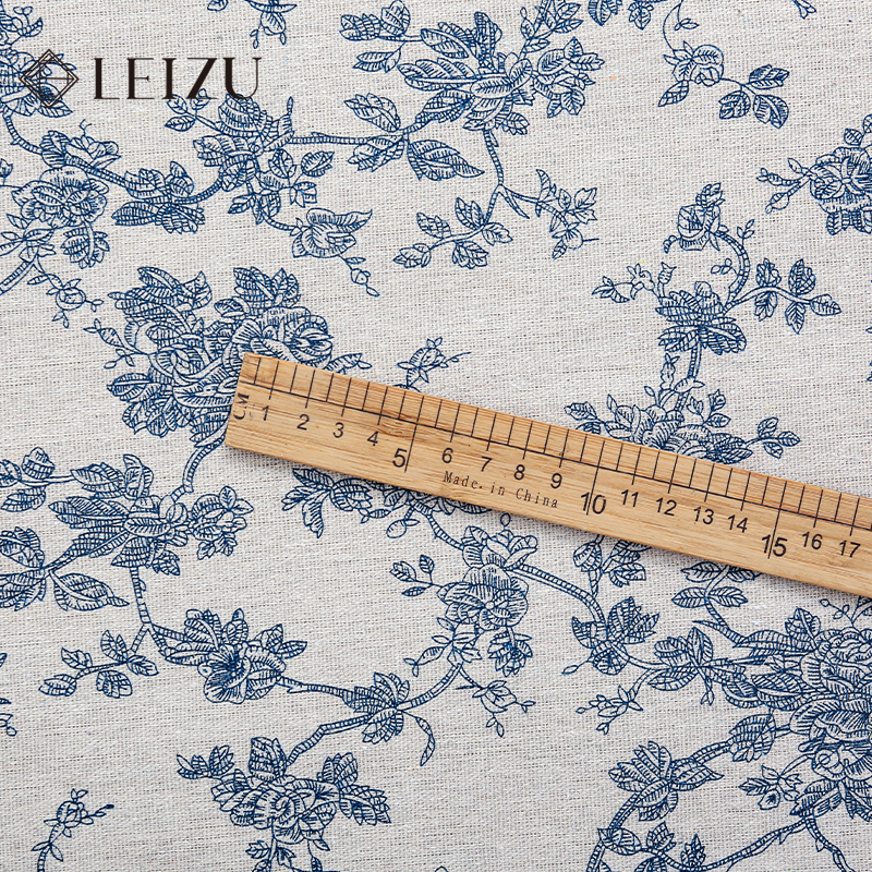 0.5/1/2 Yard Cotton Linen Blue - Linen Table Runner reseña y precio