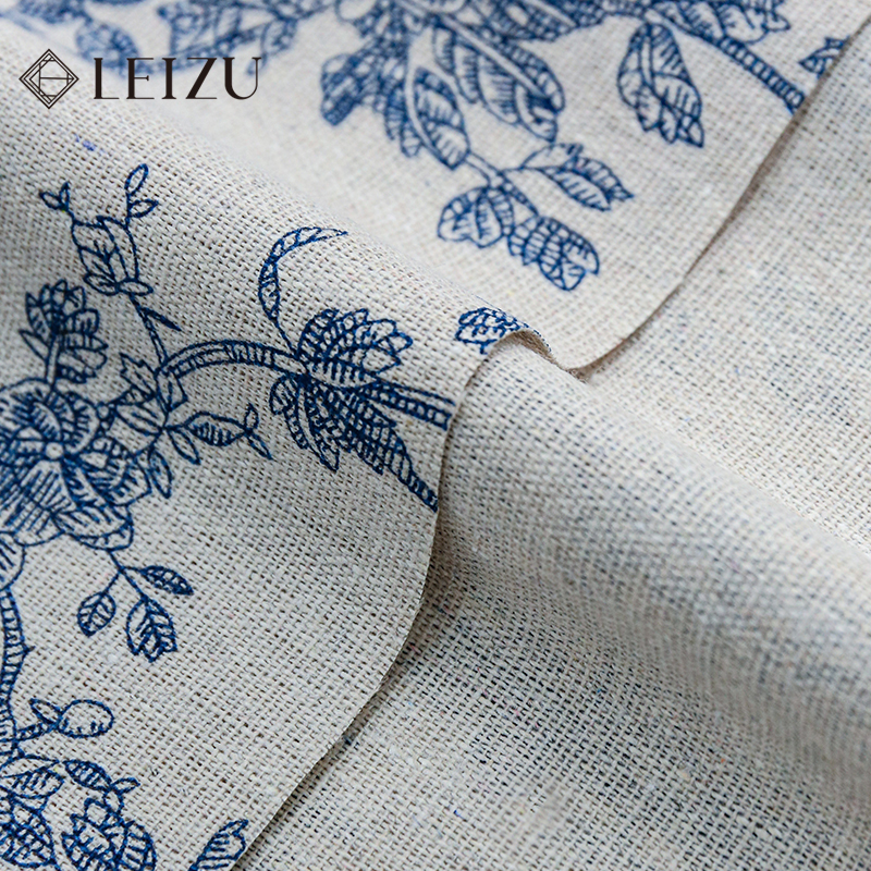 0.5/1/2 Yard Cotton Linen Blue - Linen Table Runner reseña y precio