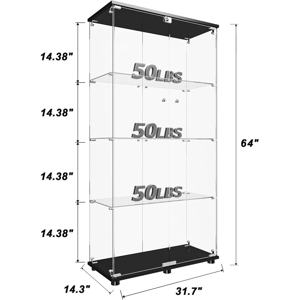 Double Door Glass Display Cabi - H&M Home Decor reseña y precio