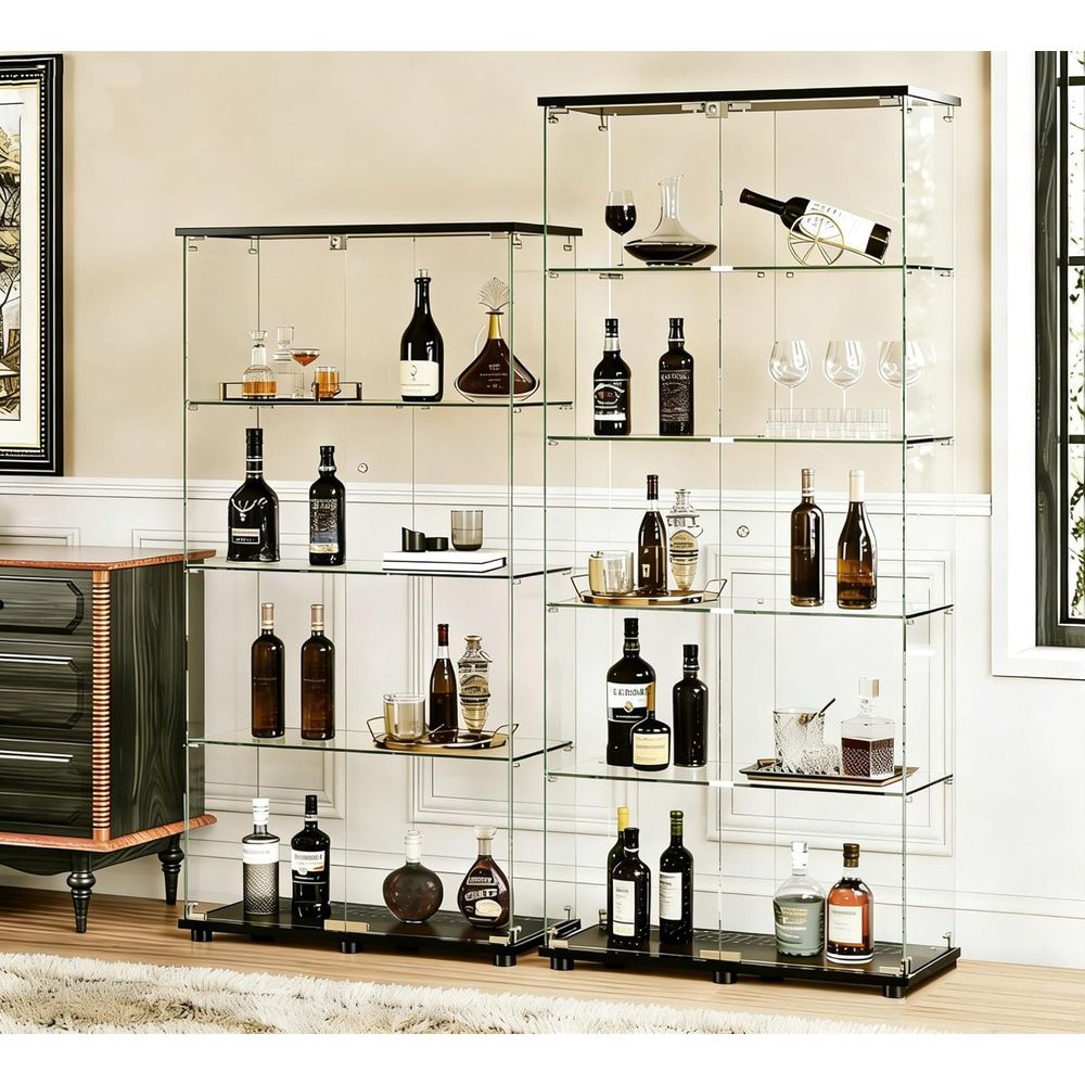 Double Door Glass Display Cabi - H&M Home Decor reseña y precio