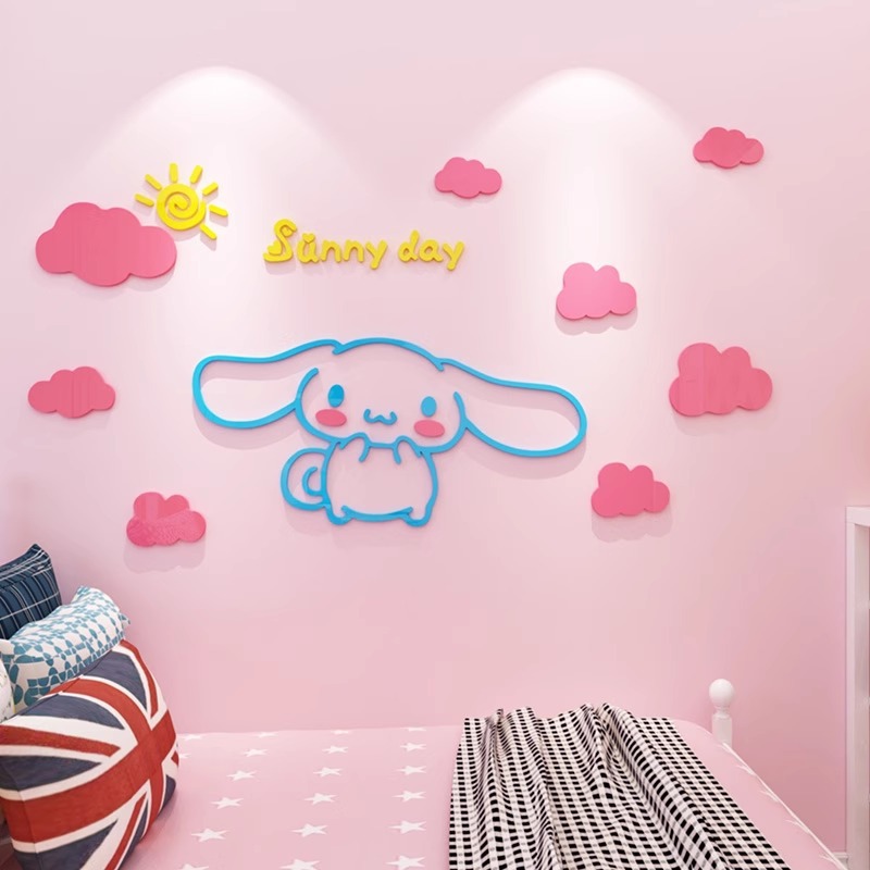 Sanrio Stickers Acrylic Layout - Home Decor Wall Stickers reseña y precio