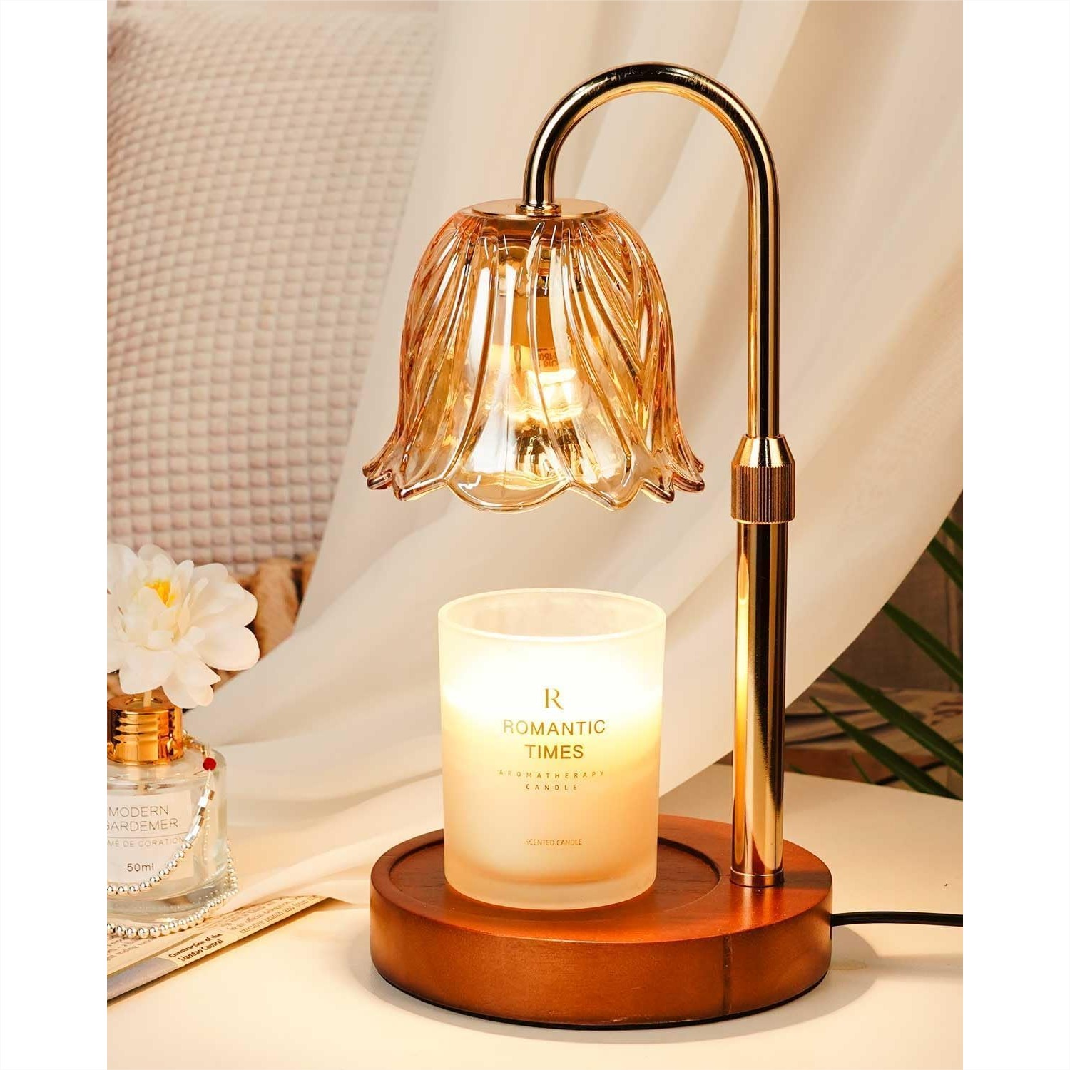 Candle Warmer Lamp Gold With T - Home Decor Gold reseña y precio