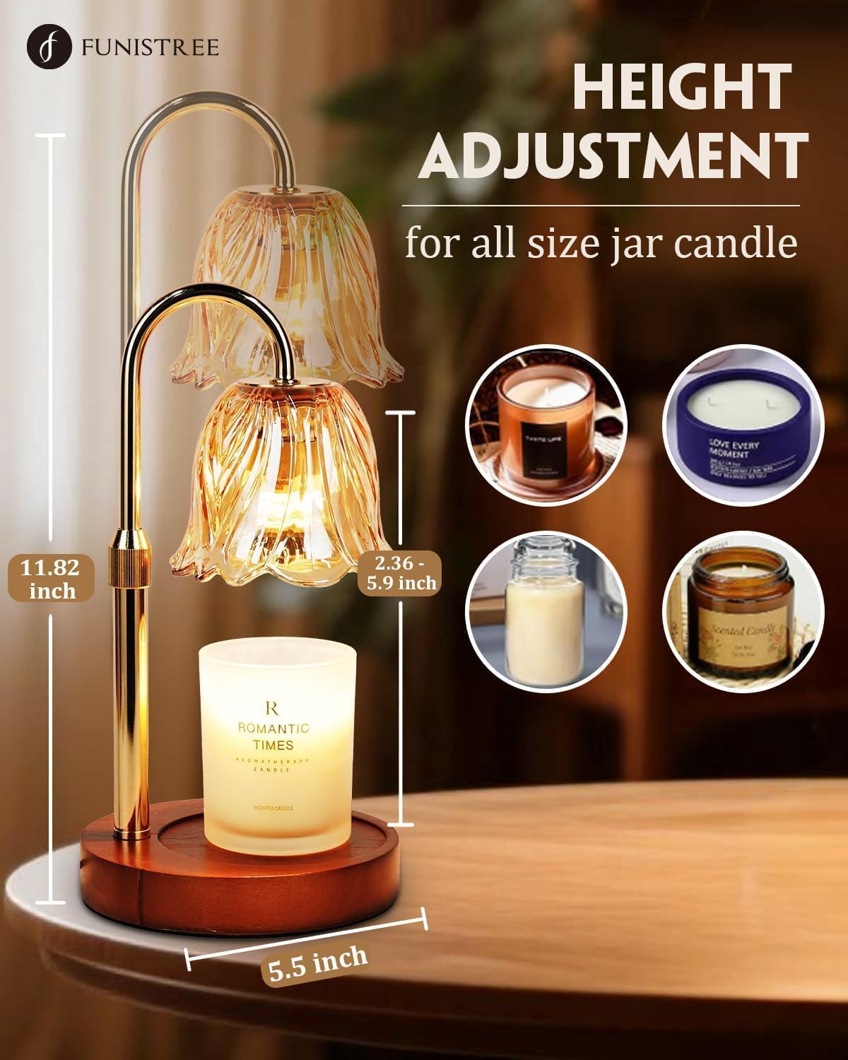 Candle Warmer Lamp Gold With T - Home Decor Gold reseña y precio
