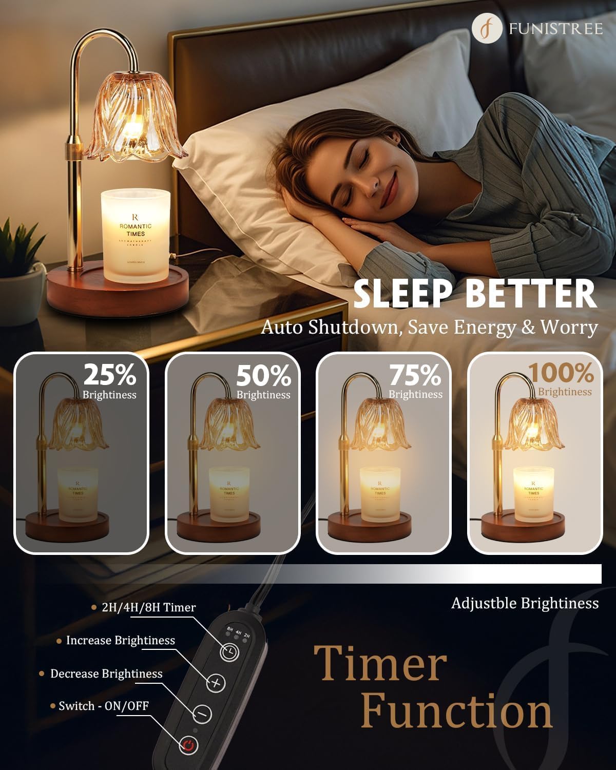 Candle Warmer Lamp Gold With T - Home Decor Gold reseña y precio