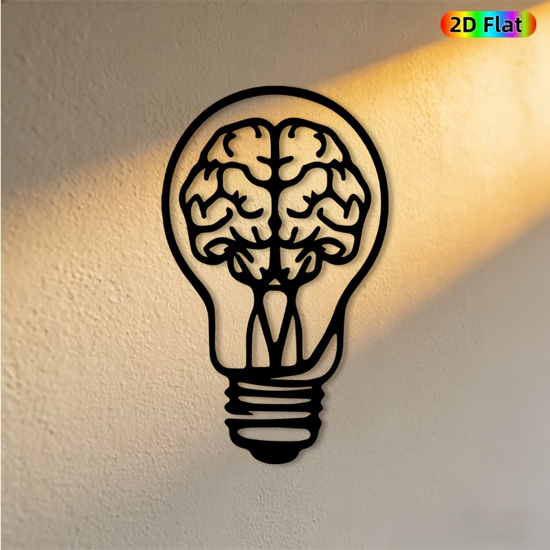 Modern 2D Flat Brain Anatomy A - Home Decor Wall Panels reseña y precio